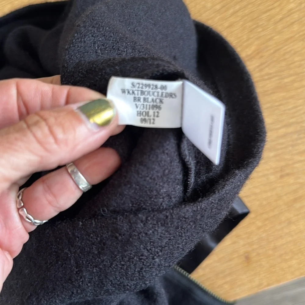 Banana Republic Black Midi Dress size 8 Italian Wool